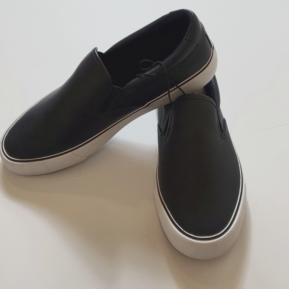 Express men navy blue with white sole loafer